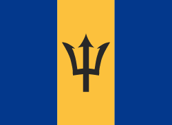 Barbados ธง
