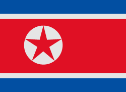 North Korea flaga