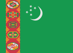 Turkmenistan 깃발