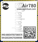 Skontrolujte IMEI AIR Air780E na imei.info