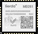 Verificación del IMEI  LIERDA MB261 en imei.info
