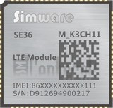 ตรวจสอบ IMEI SIMWARE SE36 บน imei.info