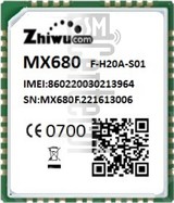 Controllo IMEI ZHIWU MX680 su imei.info