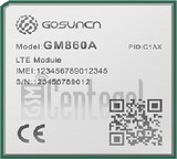 Verificación del IMEI  GOSUNCN GM860A en imei.info