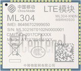 Pemeriksaan IMEI CHINA MOBILE ML304 di imei.info
