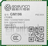 Verificación del IMEI  GOSUNCN GM196 en imei.info