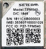 Verificação do IMEI SERCOMM TPM540 em imei.info