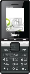 Vérification de l'IMEI IMAX MX 1801 sur imei.info