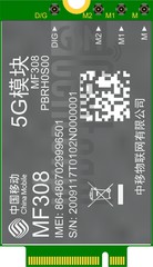 Verificação do IMEI CHINA MOBILE MF308 em imei.info