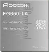 Verificação do IMEI FIBOCOM FG650-LA em imei.info
