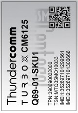 IMEI चेक THUNDERCOMM Turbox CM6125 imei.info पर