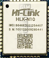 Vérification de l'IMEI Hi-Link HLK-N10 sur imei.info