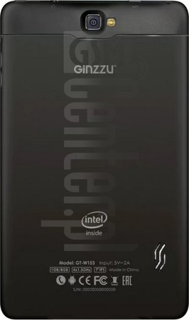 Sprawdź IMEI GINZZU GT W153 na imei.info