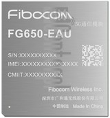 Verificação do IMEI FIBOCOM FG650-EAU em imei.info