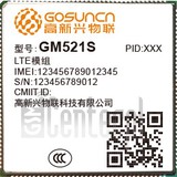 Controllo IMEI GOSUNCN GM521S su imei.info