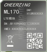 Vérification de l'IMEI CHEERZING ML170 sur imei.info