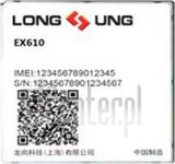 Verificación del IMEI  LONGSUNG EX610C en imei.info