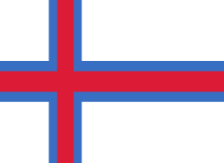 Faroe Islands झंडा