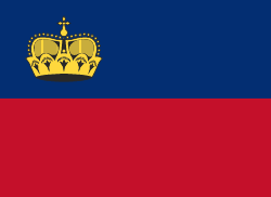 Liechtenstein bandera