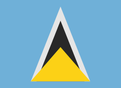 Saint Lucia Flagge
