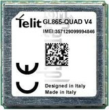 Verificação do IMEI TELIT GL865-V4 em imei.info