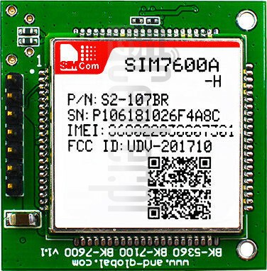 在imei.info上的IMEI Check SIMCOM SIM7600A-H