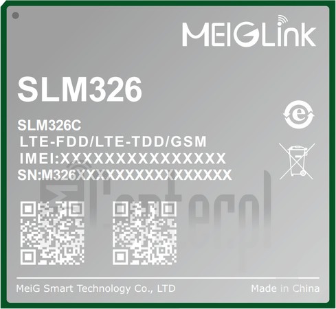 Vérification de l'IMEI MEIGLINK SLM326-C sur imei.info