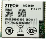 在imei.info上的IMEI Check ZTE MG2639
