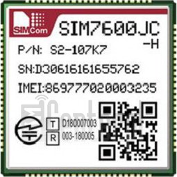IMEI-Prüfung SIMCOM SIM7600JC auf imei.info