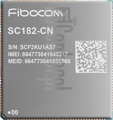 Vérification de l'IMEI FIBOCOM SC182-CN sur imei.info