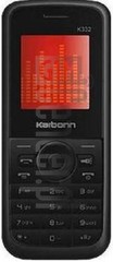 Controllo IMEI KARBONN K332 su imei.info