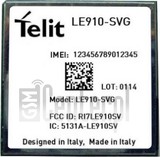 Verificación del IMEI  TELIT LE910-SVG en imei.info
