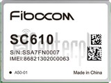 Kontrola IMEI FIBOCOM SC610 na imei.info