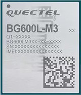Verificação do IMEI QUECTEL BG600L-M3 em imei.info