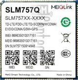 Verificação do IMEI MEIGLINK SLM757QE em imei.info