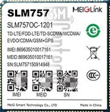 Kontrola IMEI MEIGLINK SLM757 na imei.info