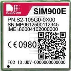 在imei.info上的IMEI Check SIMCOM SIM900E