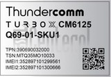 Controllo IMEI THUNDERCOMM CM6125-NA su imei.info