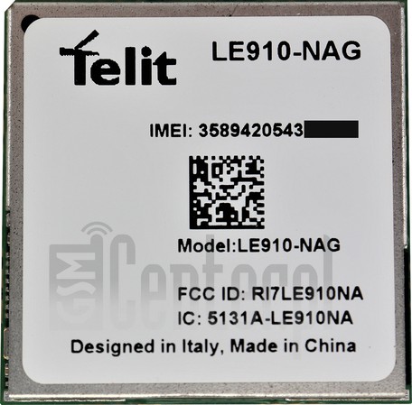 Verificação do IMEI TELIT HE910-NAG em imei.info