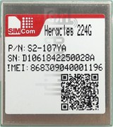 ตรวจสอบ IMEI SIMCOM Heracles 224G บน imei.info