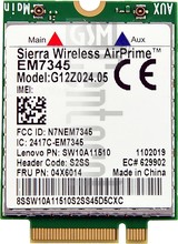 Verificación del IMEI  SIERRA WIRELESS EM7345 en imei.info