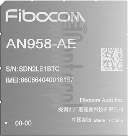 Verificação do IMEI FIBOCOM AN958-AE em imei.info