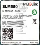 Перевірка IMEI MEIGLINK SLM550-E на imei.info