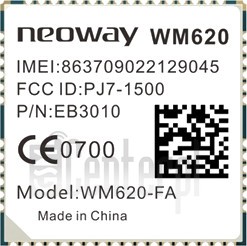 Verificação do IMEI NEOWAY WM620 em imei.info