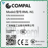 Vérification de l'IMEI COMPAL RML-E1 sur imei.info