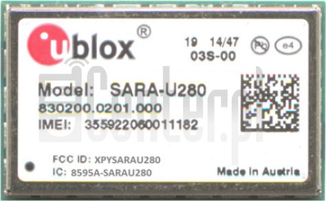 IMEI Check U-BLOX SARA-U280 on imei.info