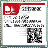 Vérification de l'IMEI SIMCOM SIM7000C sur imei.info