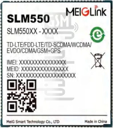 IMEI चेक MEIGLINK SLM550-C imei.info पर