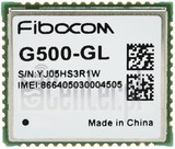 Vérification de l'IMEI FIBOCOM G500-GL sur imei.info