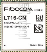 Vérification de l'IMEI FIBOCOM L716-CN sur imei.info